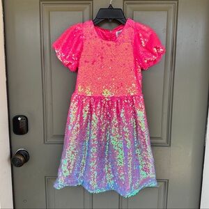 bubble gum shimmer sequin dress Bubblegum Bliss Pink Sequin Dress